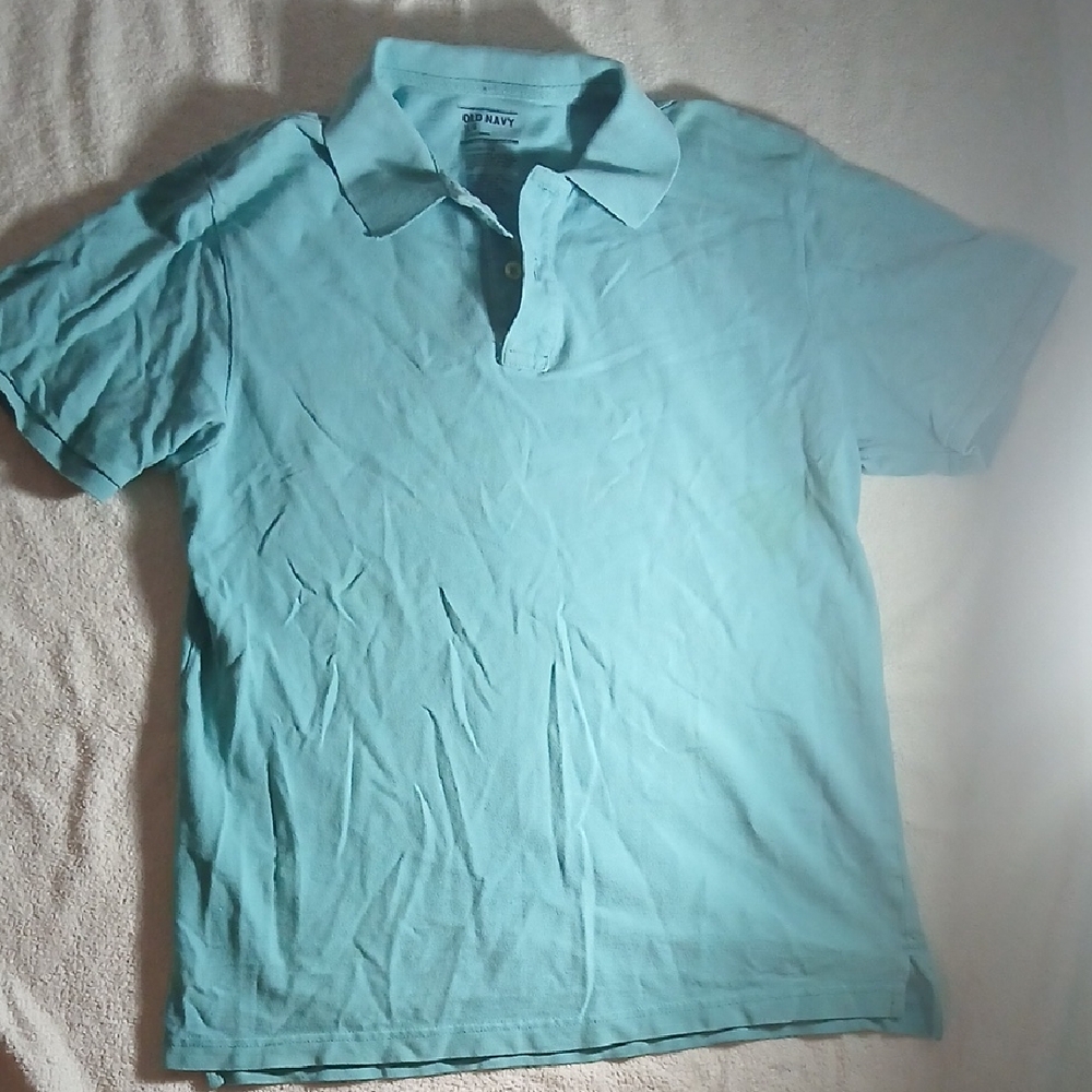 Old Navy Men's Teal Polo Shirt Lsrge